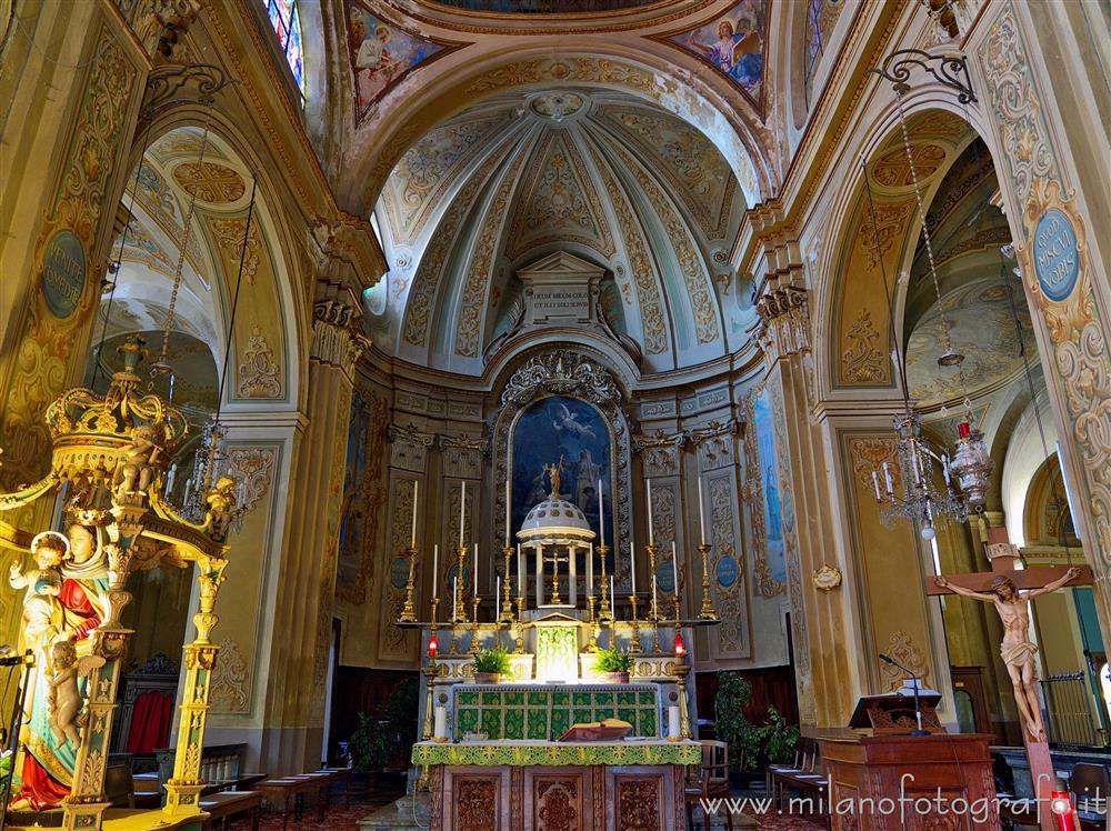 Andorno Micca (Biella) - Presbiterio e abside della Chiesa di San Lorenzo